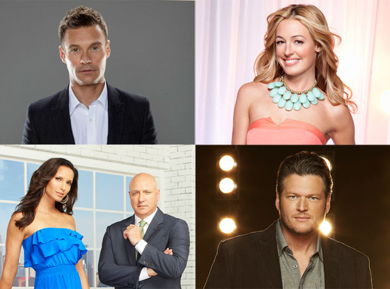 Blake Shelton, The Voice, Cat Deeley, So You Think You Can Dance, Ryan Seacrest, American Idol, Padma, Top Chef Blake Shelton, The Voice, Cat Deeley, So You Think You Can Dance, Ryan Seacrest, American Idol, Padma, Top Chef